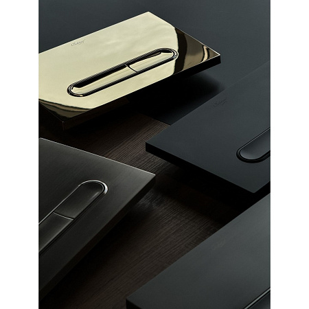 Кнопка смыва Boheme 667-GM оружейная сталь