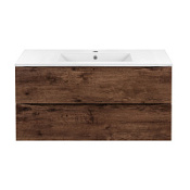 Тумба с раковиной Vincea Mia VMC-2MC100RW 100 подвесная, 2 выкатных ящика, R.Wood