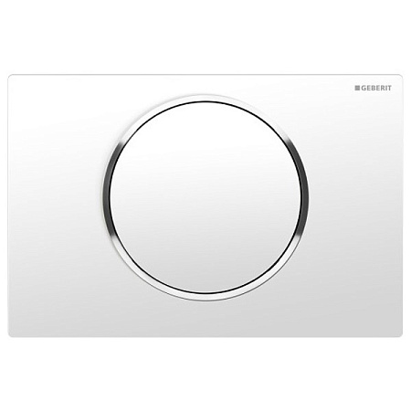 Кнопка смыва Geberit Sigma 10 115.758.JT.5 белый матовый/хром гланцевый