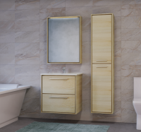 Мебель для ванной Raval Frame Fra.01.60/P/DS 60 подвесная, дуб сонома