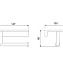 Бумагодержатель Timo Saona 13043/03 черный - фото 2