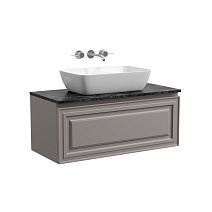 Тумба c раковиной и столешницей Sancos Very 100 VR100SM+TT100A1 Doha Soft/Black Sky