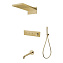 Душевой комплект Boheme Fusion 130-2-G для душа, с изливом, золото