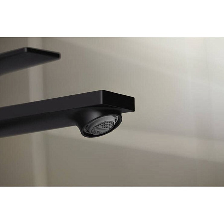 Смеситель Hansgrohe Rebris E 72557670 для раковины, черный матовый