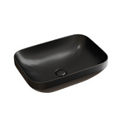 Раковина накладная Ceramicanova Element CN6055MB 50x35.9x14.5 черный матовый