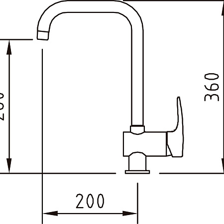 Смеситель Clever Bahama Xtreme 98913 для кухонной мойки, хром