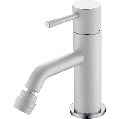 Смеситель Boheme Uno 466-WCR для биде, белый/хром