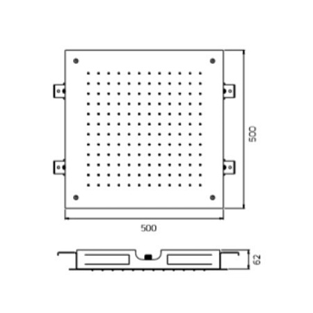 Верхний душ Palazzani 9926G810 хром
