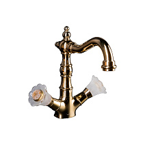 Смеситель Boheme Camelia 292-Camelia для раковины, золото