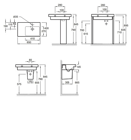 Раковина Jacob Delafon Odeon Up E4758G-00 65 L