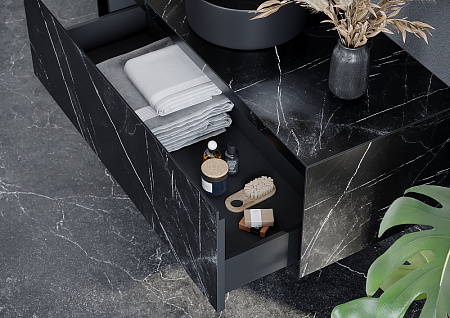 Мебель для ванной Sancos Stone 120 ST120NM Nero Marquina