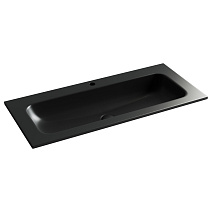 Раковина накладная Ceramica Nova Grace CN7013MB 101x45.7x13.7 с отв. под смесит., черный матовый