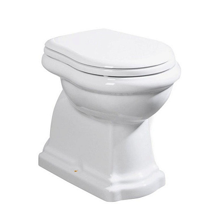 Унитаз приставной Kerasan Retro 101101 горизонтальный выпуск, фурнитура бронза