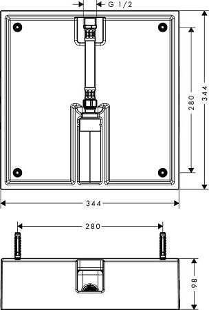 Монтажная коробка Hansgrohe 26254180