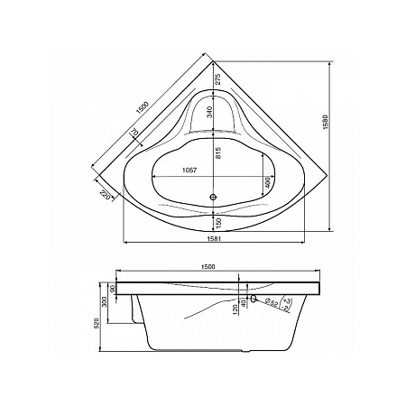 Ванна акриловая Jika Maggiore 2378700000001 150x150