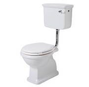 Унитаз напольный Simas Lante LA01bi вертикальный выпуск, с низким бачком, с передней ручкой хром