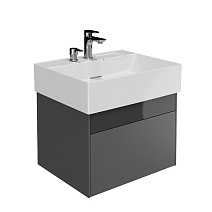 Тумба с раковиной Kerama Marazzi Logica LOG.60.2\ST 60 стальной серый
