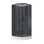 Душевая кабина Aquanet Passion EVO R black 90x90 серые стенки/тонированное стекло НАБОР 4 Душевая кабина Aquanet Passion EVO R black 90x90 серые стенки/тонированное стекло НАБОР 4