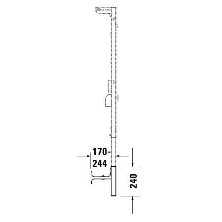 Комплект удлинения Duravit DuraSystem WD6005000000 24 см