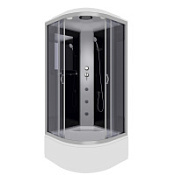 Душевая кабина Niagara Classic NG-2509-14G 100x100x215 стекло тонированное/профиль серебро