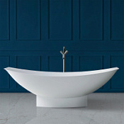 Ванна из искусственного камня ABBER Stein AS9610 180x80 белый матовый