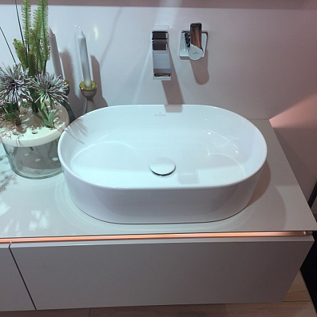 Раковина Villeroy & Boch Collaro 4A1956RW 56х36 stone white