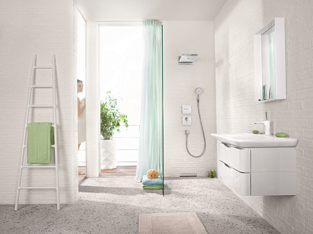 Шланговое подключение Hansgrohe Fixfit Square 26455000 хром