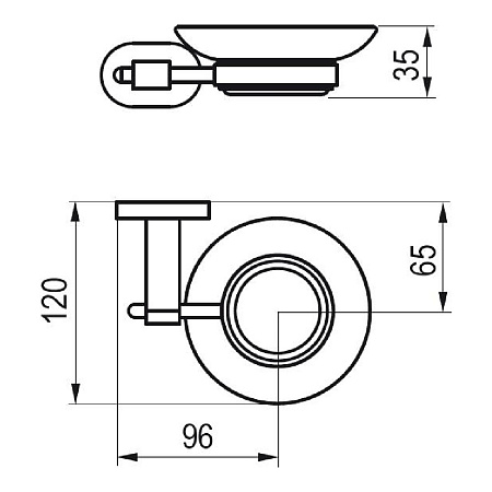 Мыльница Ravak Chrome CR 200 X07P187