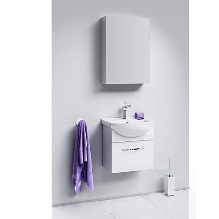 Шкаф-зеркало Aqwella МС МС.04.05 50 белый