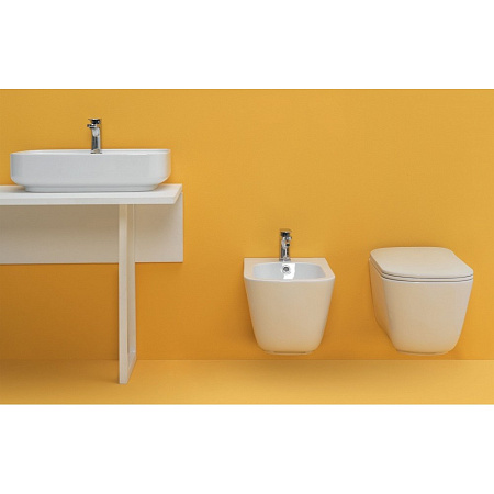 Унитаз подвесной Kerasan Tribeca 511430 безободковый, белый матовый