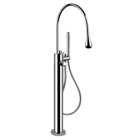 Смеситель Gessi Goccia 24978.031 для ванны с душем, напольный, хром