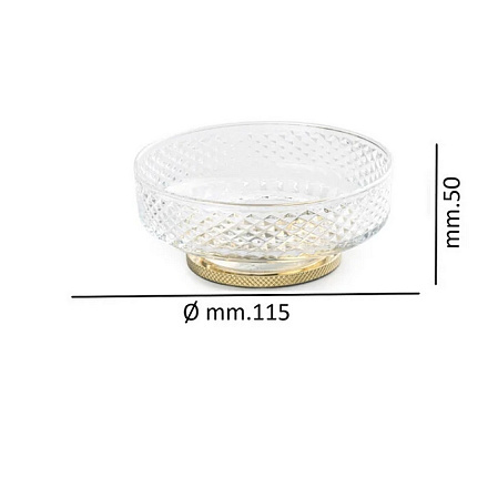 Мыльница Boheme Aura 10251-G настольная, золото