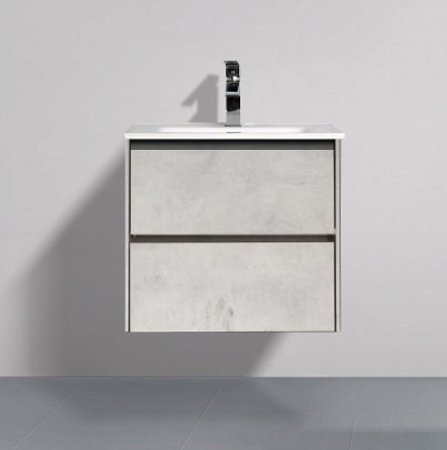 Тумба с раковиной BelBagno Pietra PIETRA-600-2C-SO-ST Stucco Cemento Leggero