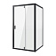 Душевой уголок Niagara Nova NG-83-8AВ+А80В 80х80 квадрат, прозрачное, черный - фото 1
