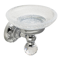 Мыльница Migliore Cristalia 16790 настенная, хром/swarovski