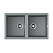 Кухонная мойка Omoikiri Tedori 86-2-GR 51x86x20 Leningrad Grey