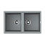 Кухонная мойка Omoikiri Tedori 86-2-GR 51x86x20 Leningrad Grey