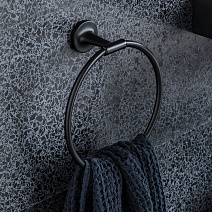 Полотенцедержатель  Duravit Starck T 0099474600 кольцо, черный матовый