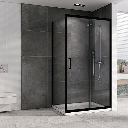 Душевой уголок ABBER Schwarzer Diamant AG30170B-S70B прозрачное/черный