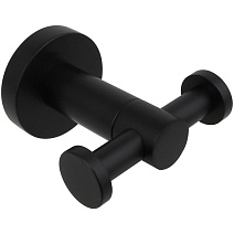 Крючок Aquatek AQ4002MB двойной, черный матовый