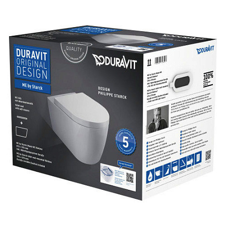 Унитаз подвесной Duravit ME by Starck 45290900A1 микролифт