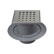 Душевой трап Pestan Drops 15х15 вертикальный, хром глянцевый