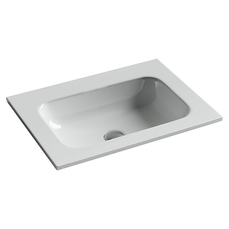 Раковина накладная Ceramica Nova Grace CN7011wx 61x45.7x13.7 без отв. под смес., белый