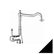 Смеситель Emmevi Laguna 40516NEG для кухонной мойки, черный гранит