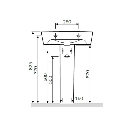Пьедестал для раковины AM.PM Spirit C704910WH