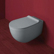 Унитаз подвесной Simas Vignoni VI18 cemento matt серый матовый