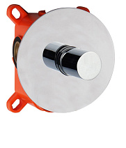 Смеситель AQG Tube 01TUB350NC для душа, хром/черный матовый