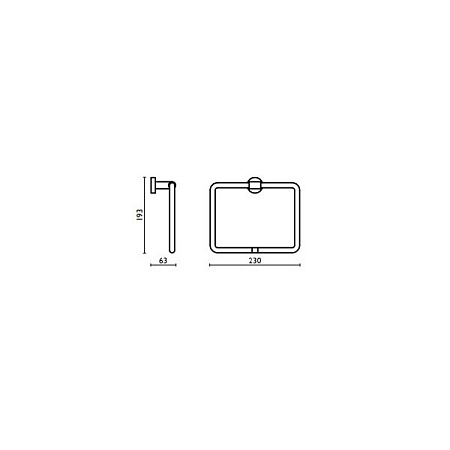 Полотенцедержатель Bagno & Associati Tratto TR20751 CR