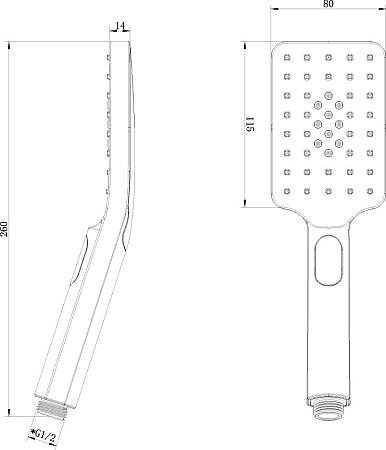 Душевая лейка Lemark LM8123C хром