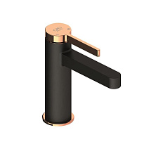 Смеситель GPD Gildo MLB165-S-R для раковины, золото/черный